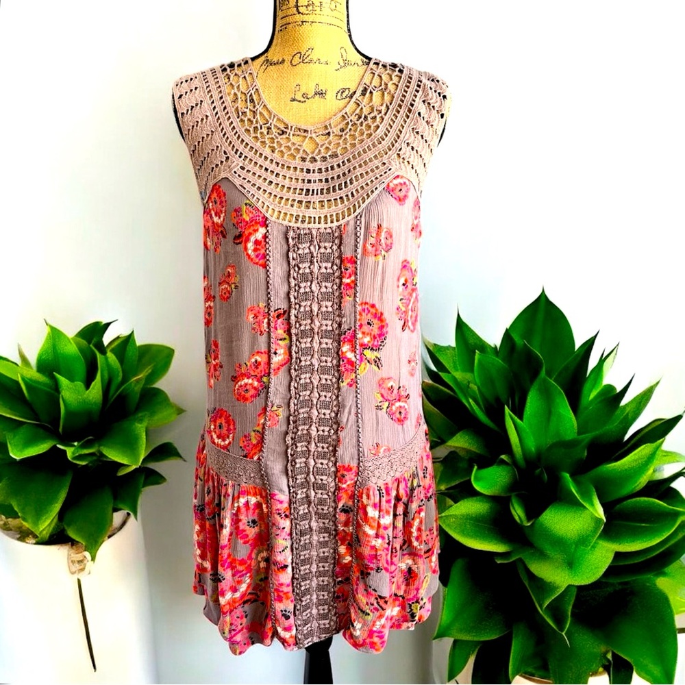 Free People Mini Tank Dress Sz Small